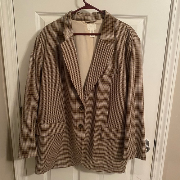 H&M Jackets & Blazers - H&M Brown and Beige Blazer